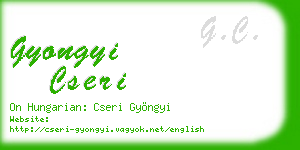 gyongyi cseri business card